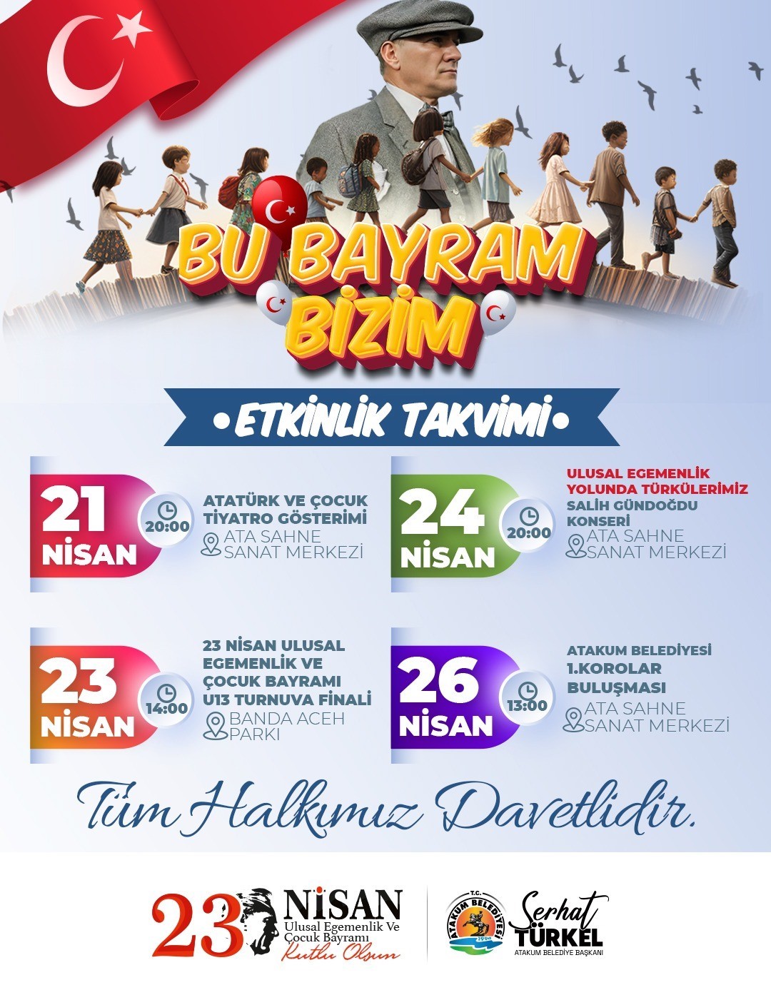 Atakum Belediyesinden özel 23 Nisan programı
