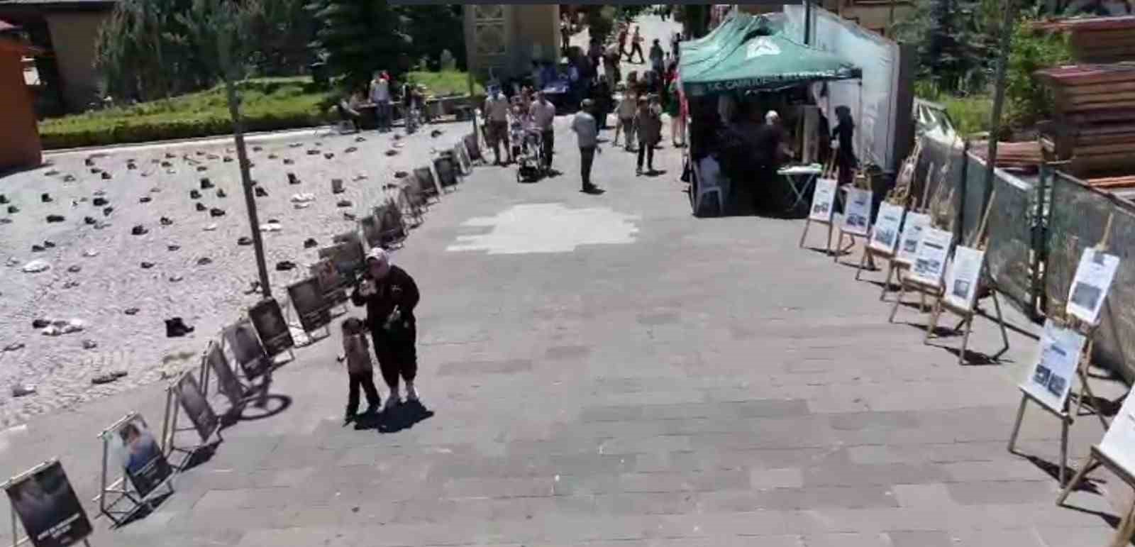 Çamlıdere’de Gazze için yardım sergisi düzenlendi
