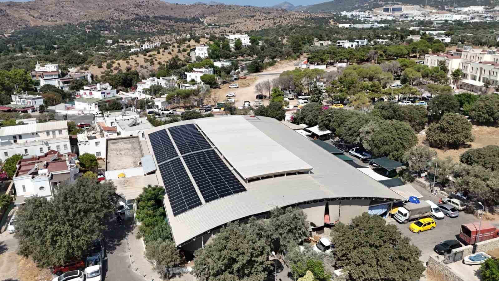Bodrum Belediyesi, güneşten 106 bin 500 kwh temiz enerji üretti
