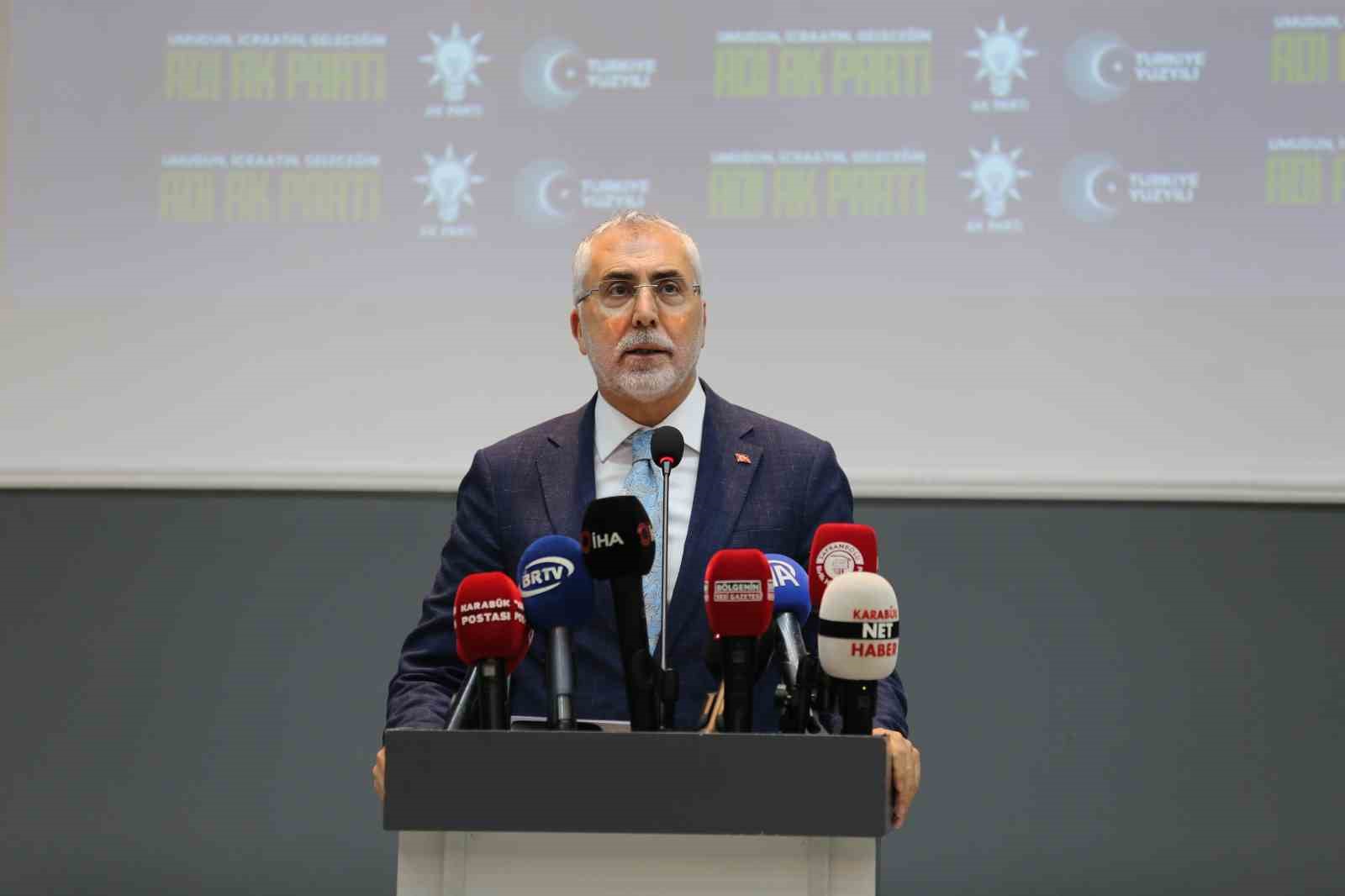 Bakan Işıkhan’dan Karabük’e 2 bin kişilik kontenjan müjdesi
