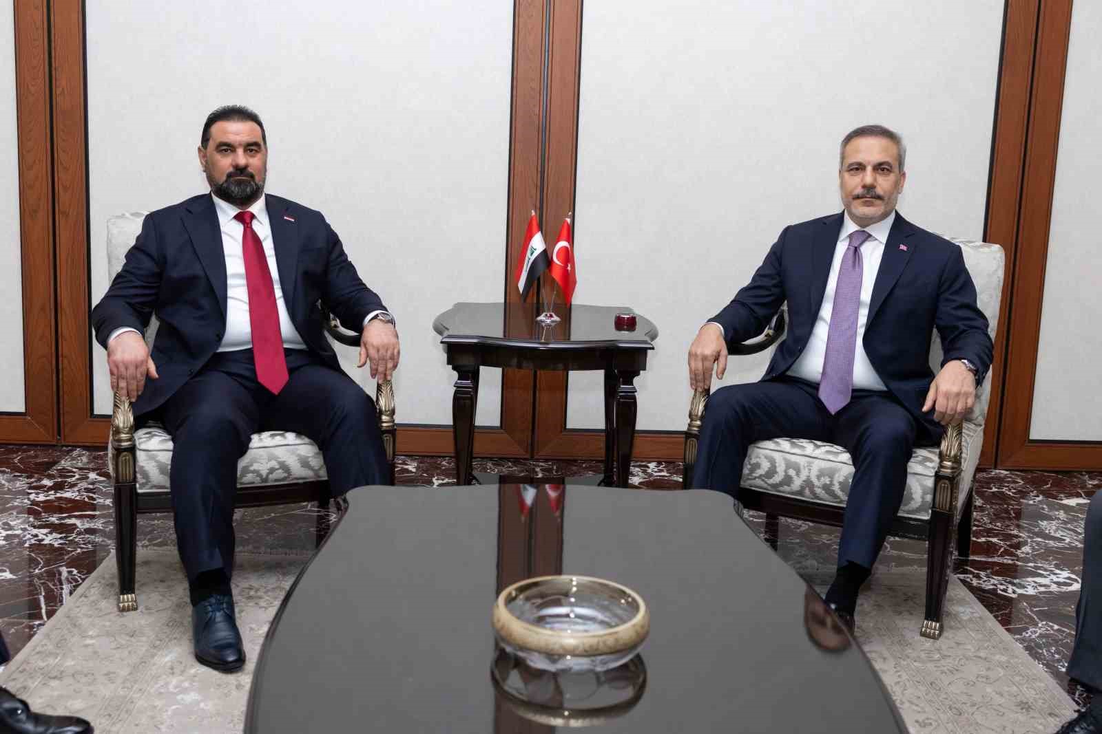 Bakan Fidan, Irak Temsilciler Meclisi Başkanı Halbusi ile görüştü
