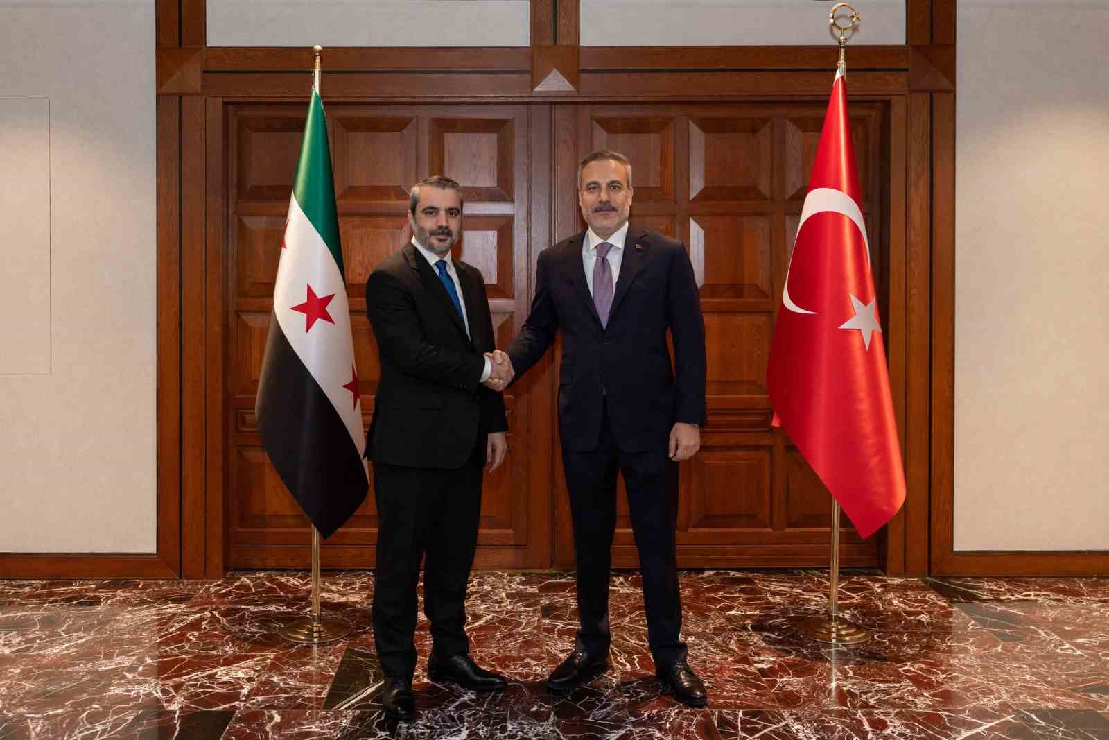 Bakan Fidan, Suriyeli mevkidaşı Şeybani ile görüştü
