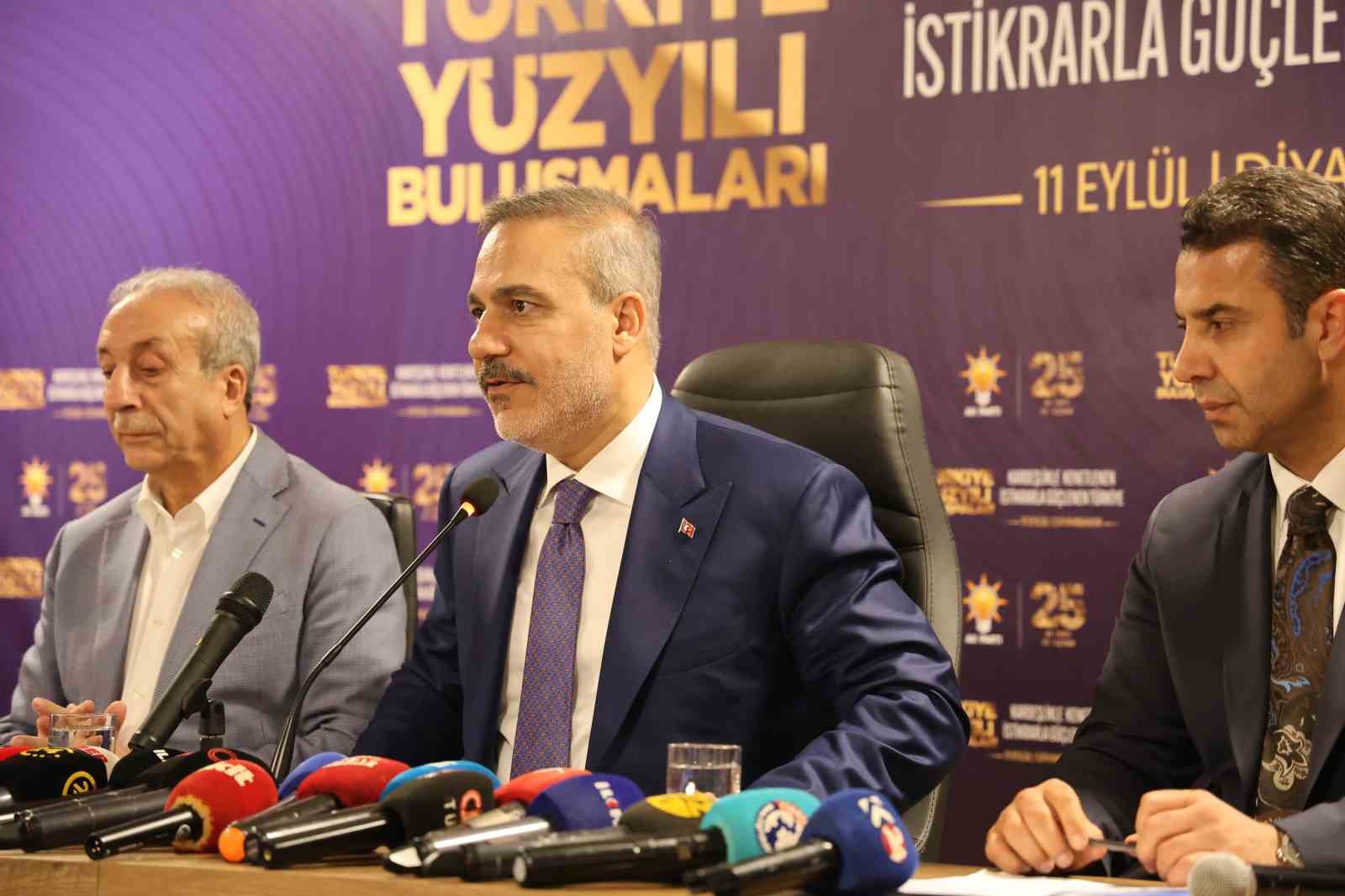 Dışişleri Bakanı Hakan Fidan: ’’İnşallah üzerimizde kara bulut gibi dolaşan bu terör meselesi ortadan kalkar’’
