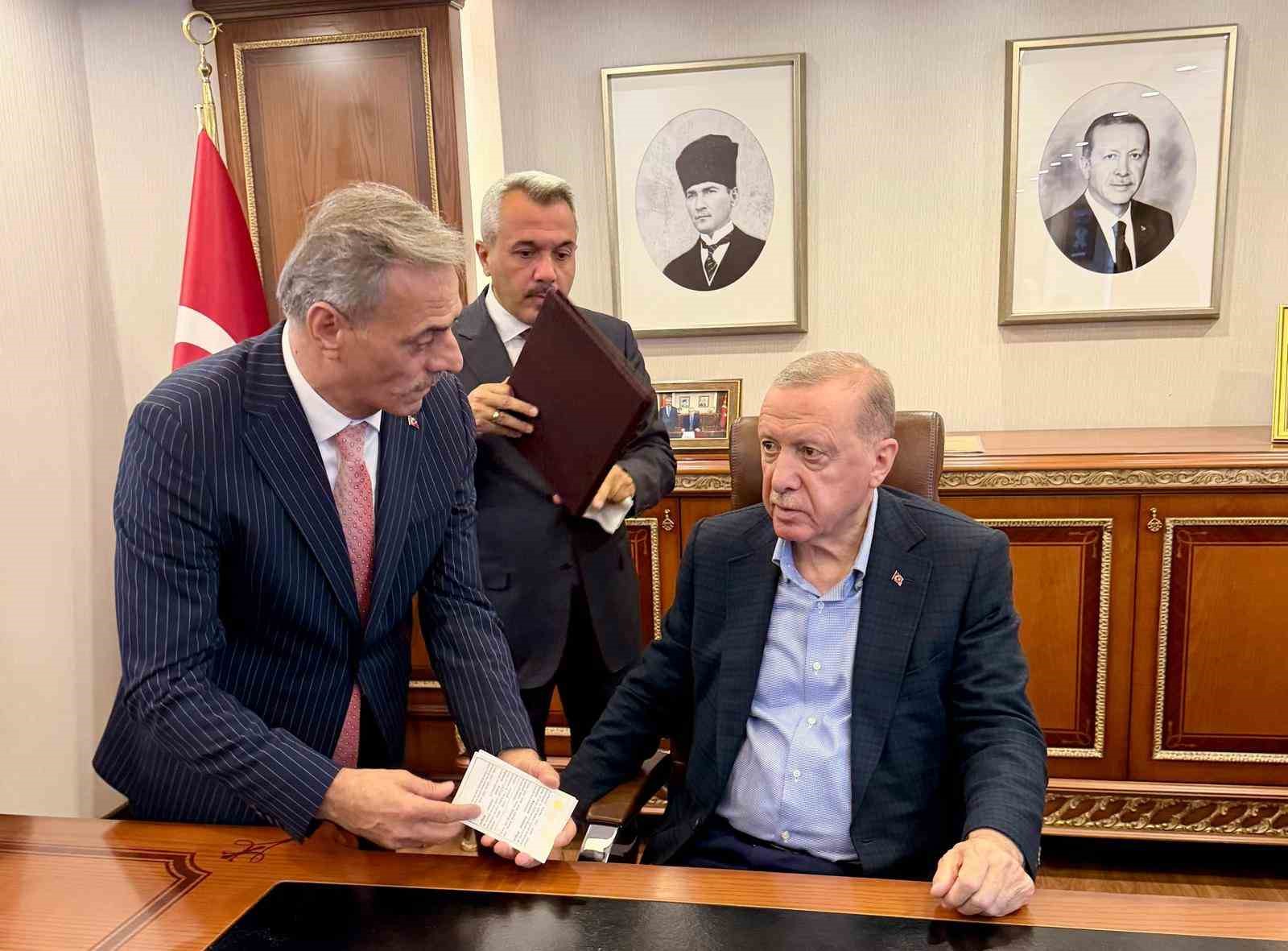 Başkan Alemdar, Cumhurbaşkanı ile görüşmesinin detaylarını açıkladı
