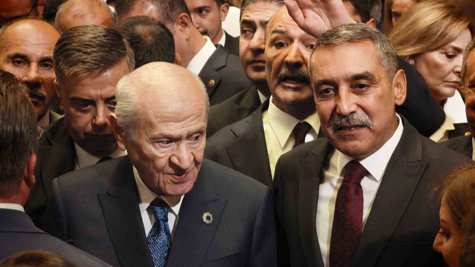 MHP Lideri Bahçeli: "Yeni Partinin Cumhurbaşkanımız salondayken ayrılması siyasi açıdan doğru olmamıştır"
