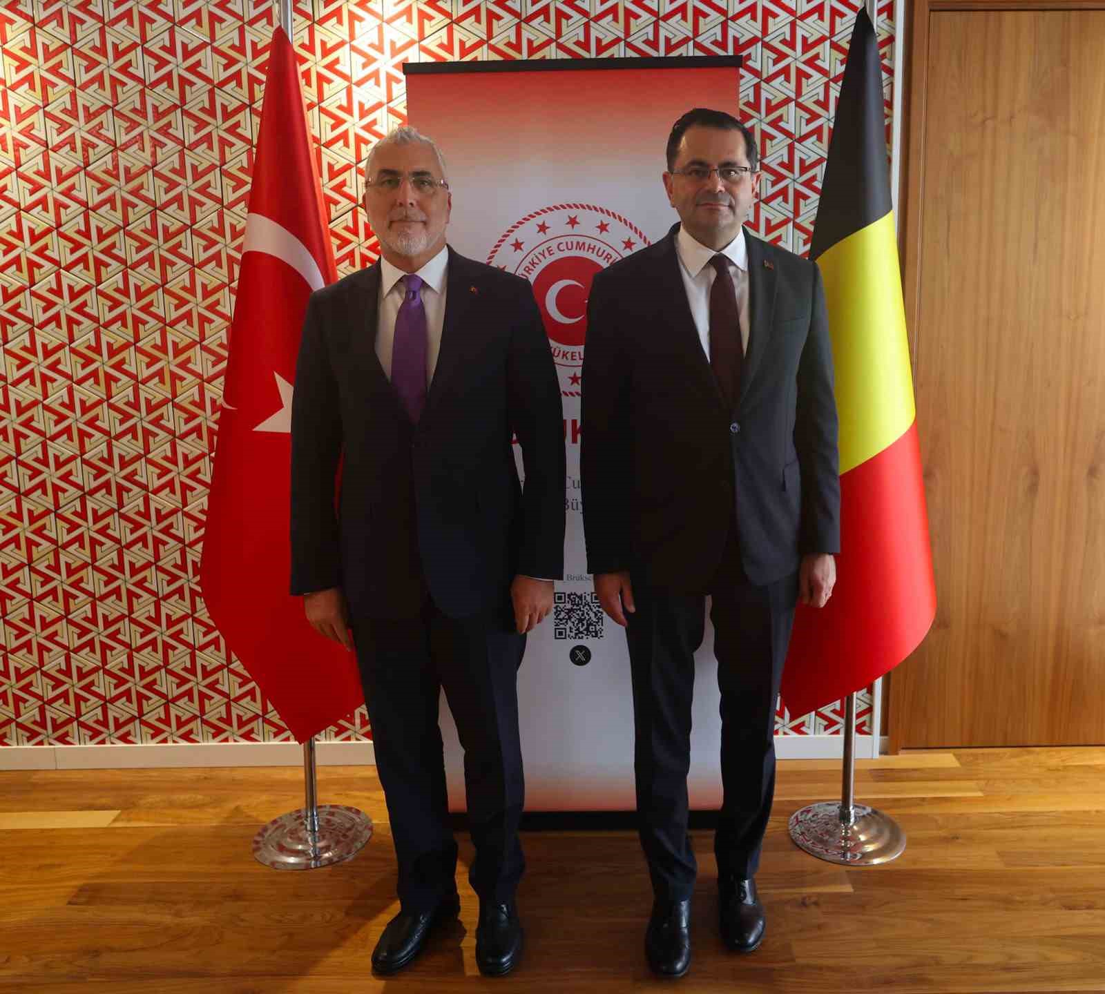 Bakan Işıkhan Brüksel’de büyükelçiler ve UID temsilcisiyle görüştü
