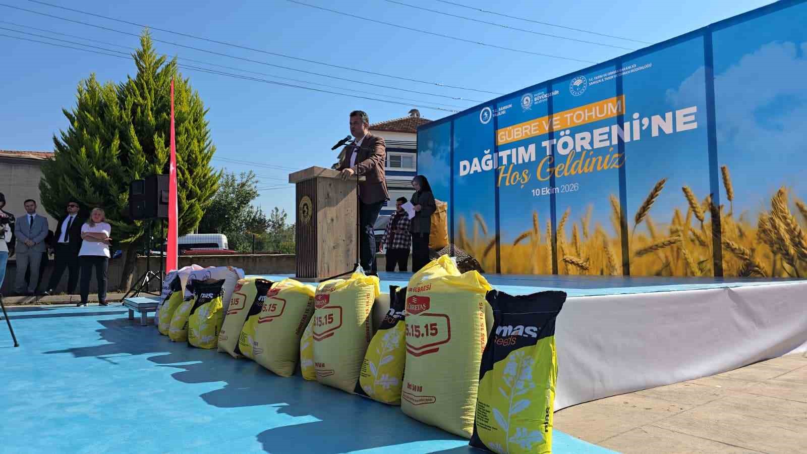 Samsun’da  bin 757 üreticiye tohum ve gübre desteği
